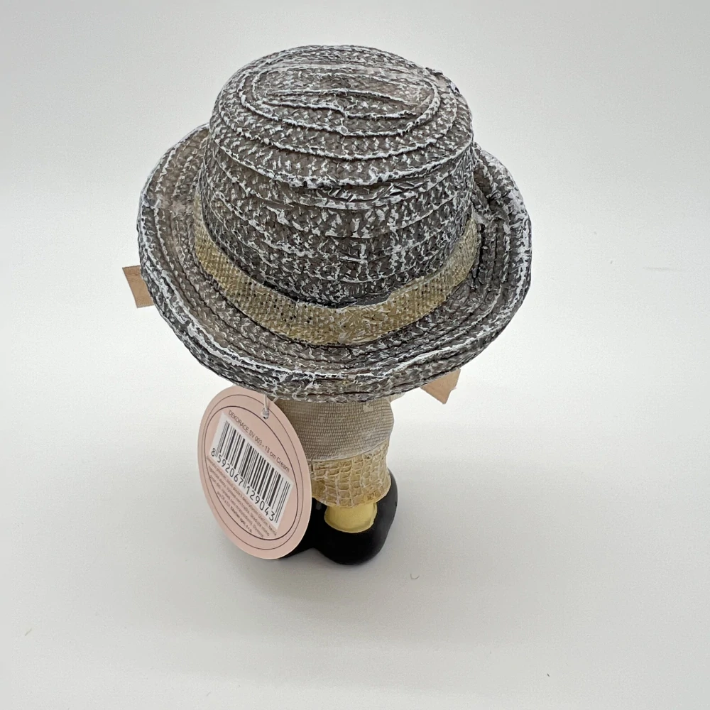 👒🌹 Dekorační chlapeček s kloboukem a kytičkou