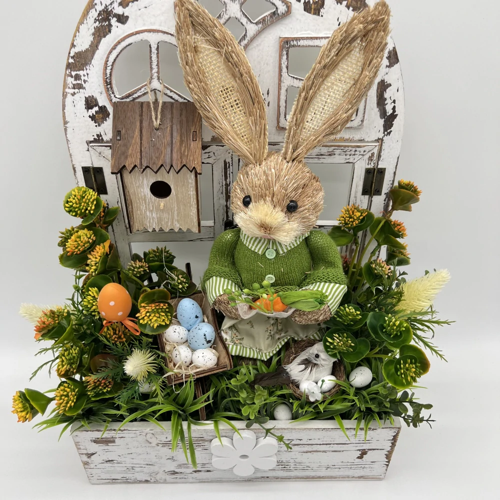 🌿🐰 Velikonoční dekorace se zajíčkem 🐰🌿