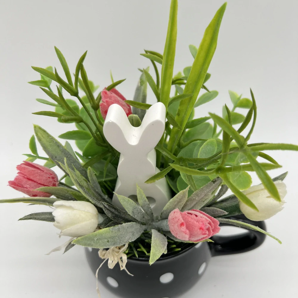 🐰🌷 Dekorační hrneček se zajíčkem 🌷🐰