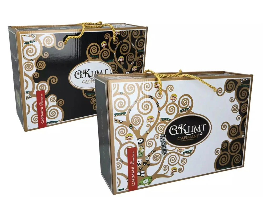 📝 Šálek s podšálkem 250 ml Gustav Klimt – sada 2 ks 🎨☕