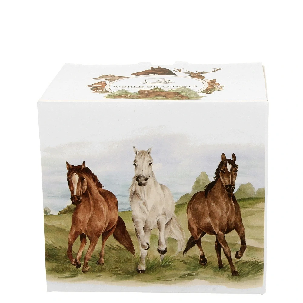 📝 Hrnek na bylinky 400 ml – Koně 🐎🌿
