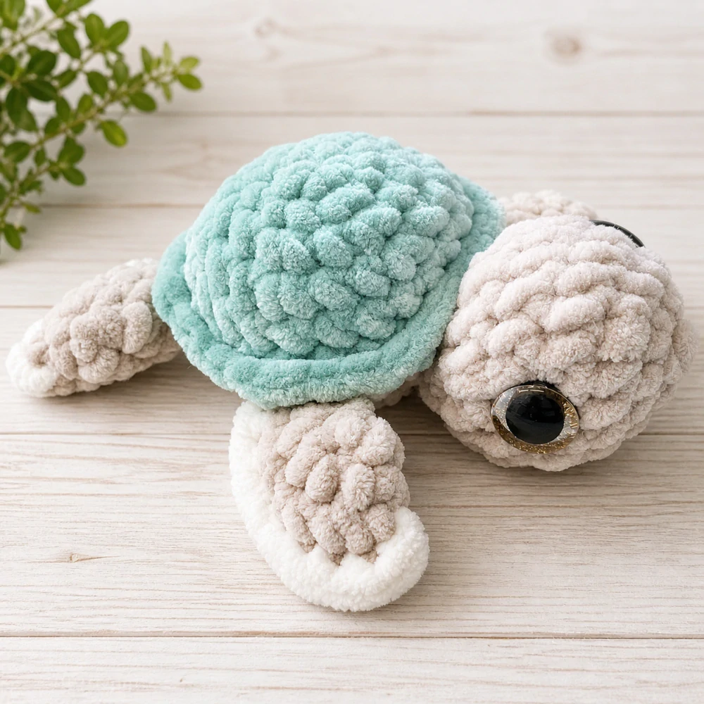 🐢 Háčkovaná želvička – hebká radost pro malé i velké