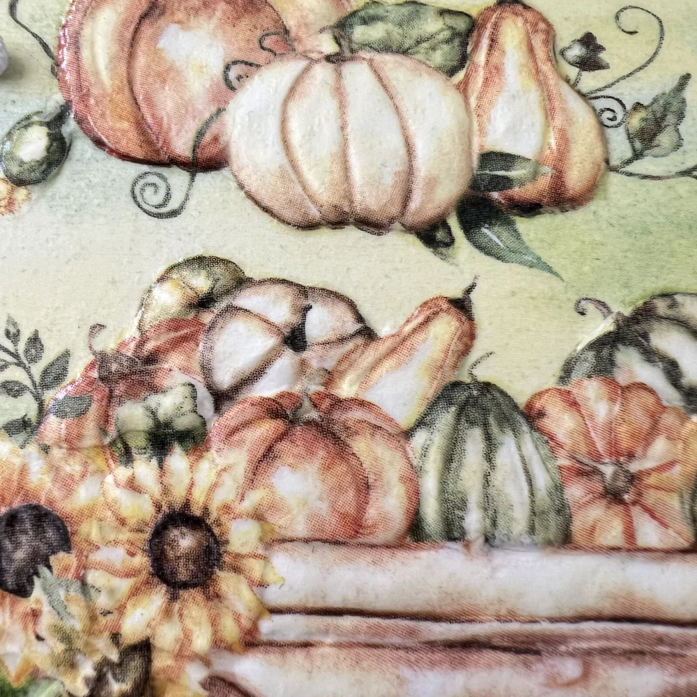 🌻✨ Dlaždice zdobená technikou Decoupage 3D ✨🌻
