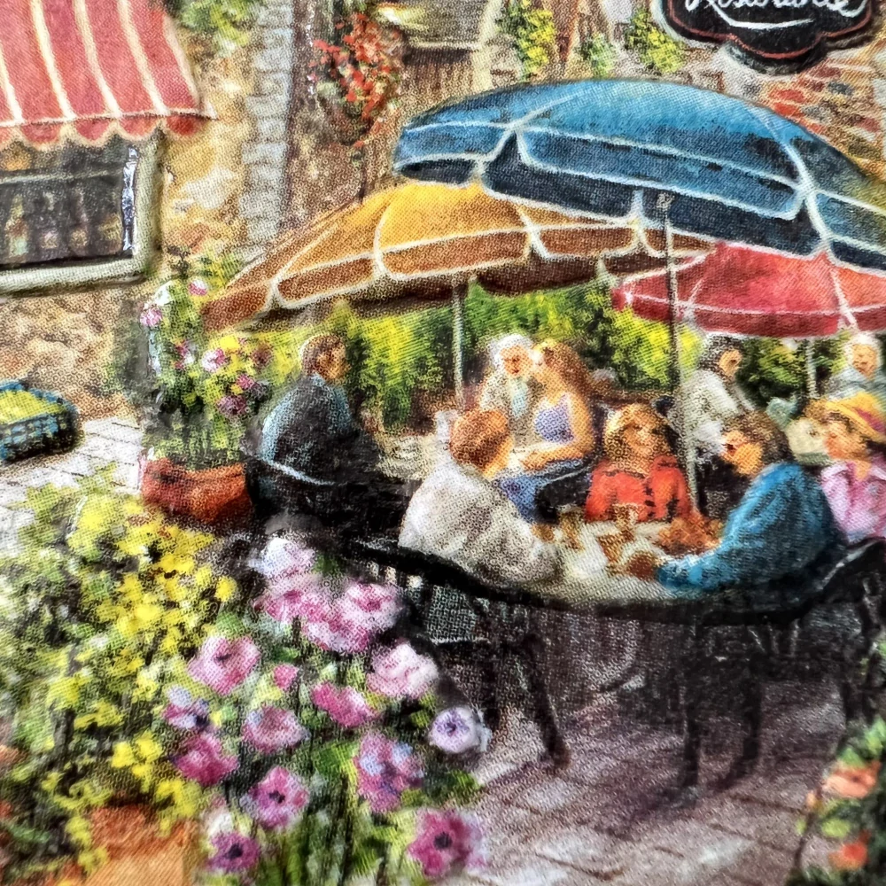 💜✨ Dlaždice zdobená technikou Decoupage 3D ✨💜