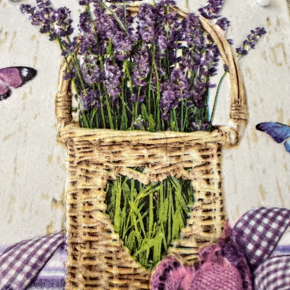 ✨ Dlaždice zdobená technikou Decoupage 3D ✨💜