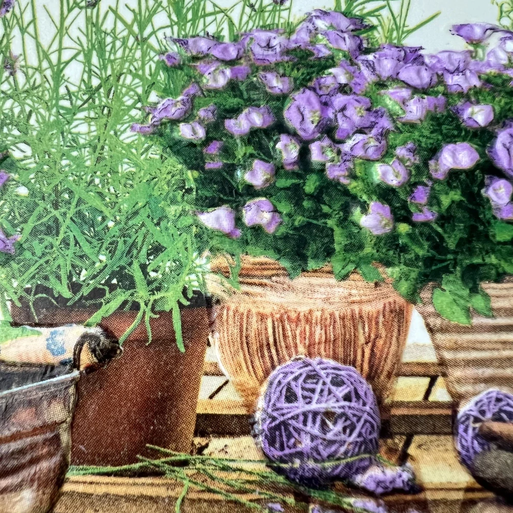 💜✨ Dlaždice zdobená technikou Decoupage 3D ✨💜