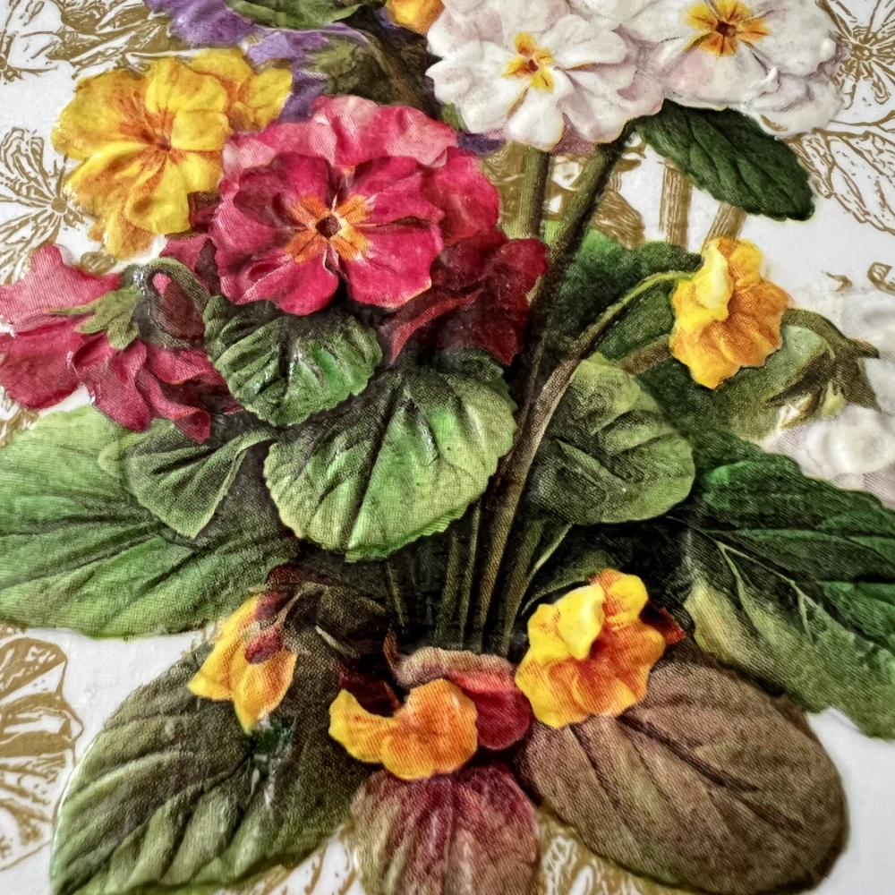 💜✨ Dlaždice zdobená technikou Decoupage 3D ✨💜