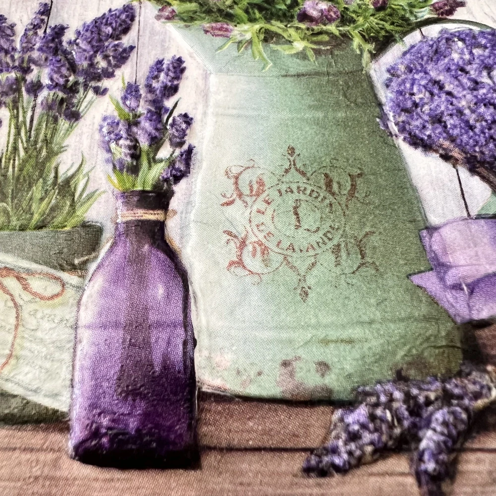 💜✨ Dlaždice zdobená technikou Decoupage 3D ✨💜
