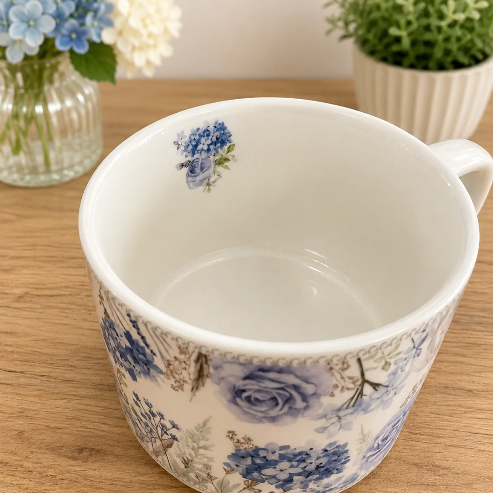 💙 Elegantní porcelánový hrnek se lžičkou v dárkové krabičce ❤️