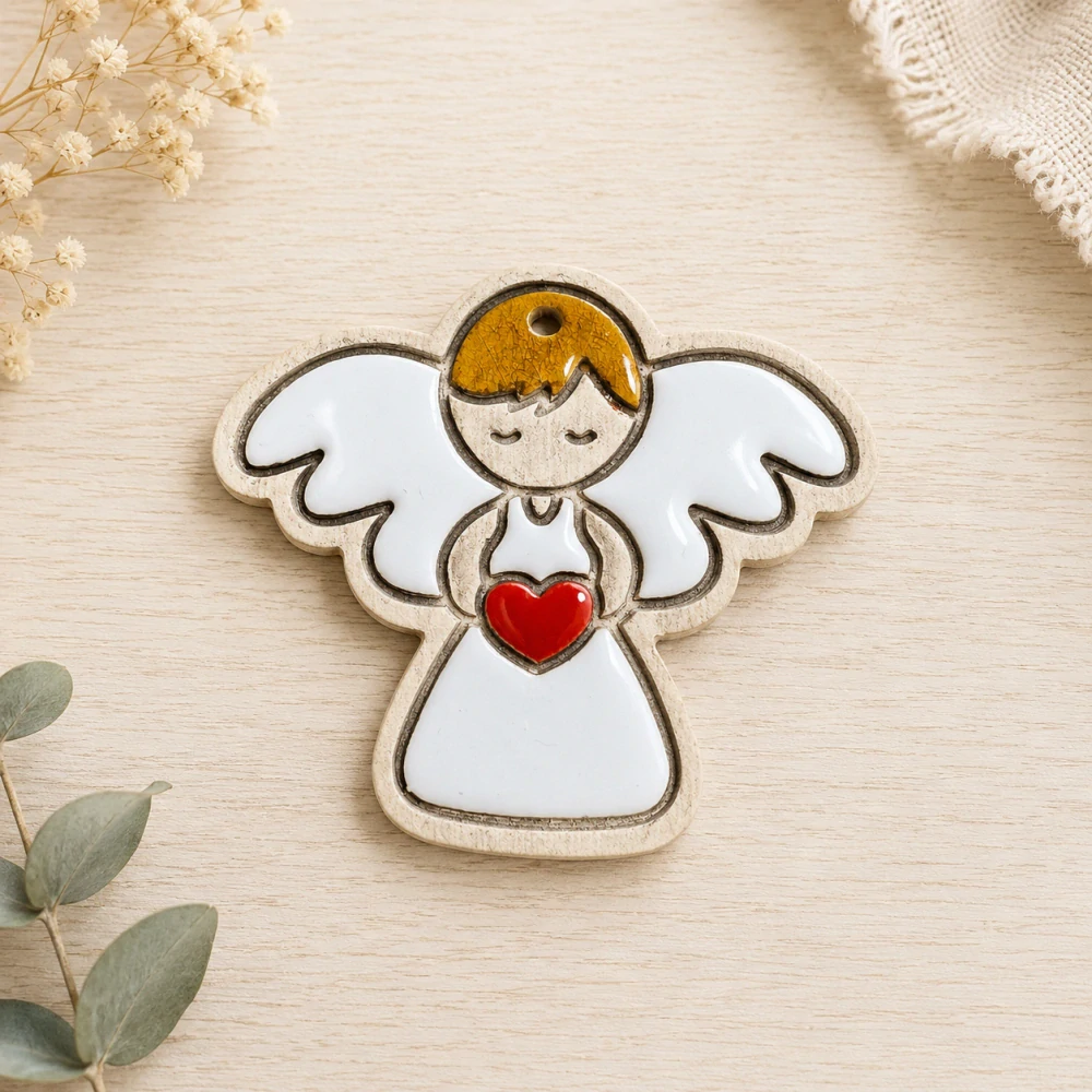 👼❤️ Keramický andílek se srdíčkem – 2 druhy ❤️👼