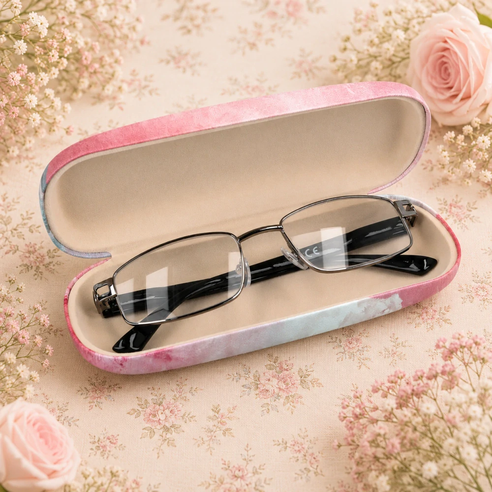 👓🐈 CARMANI® – Pouzdro na brýle Natalia Bonilla „Dívka s kočkou“ 🩷✨