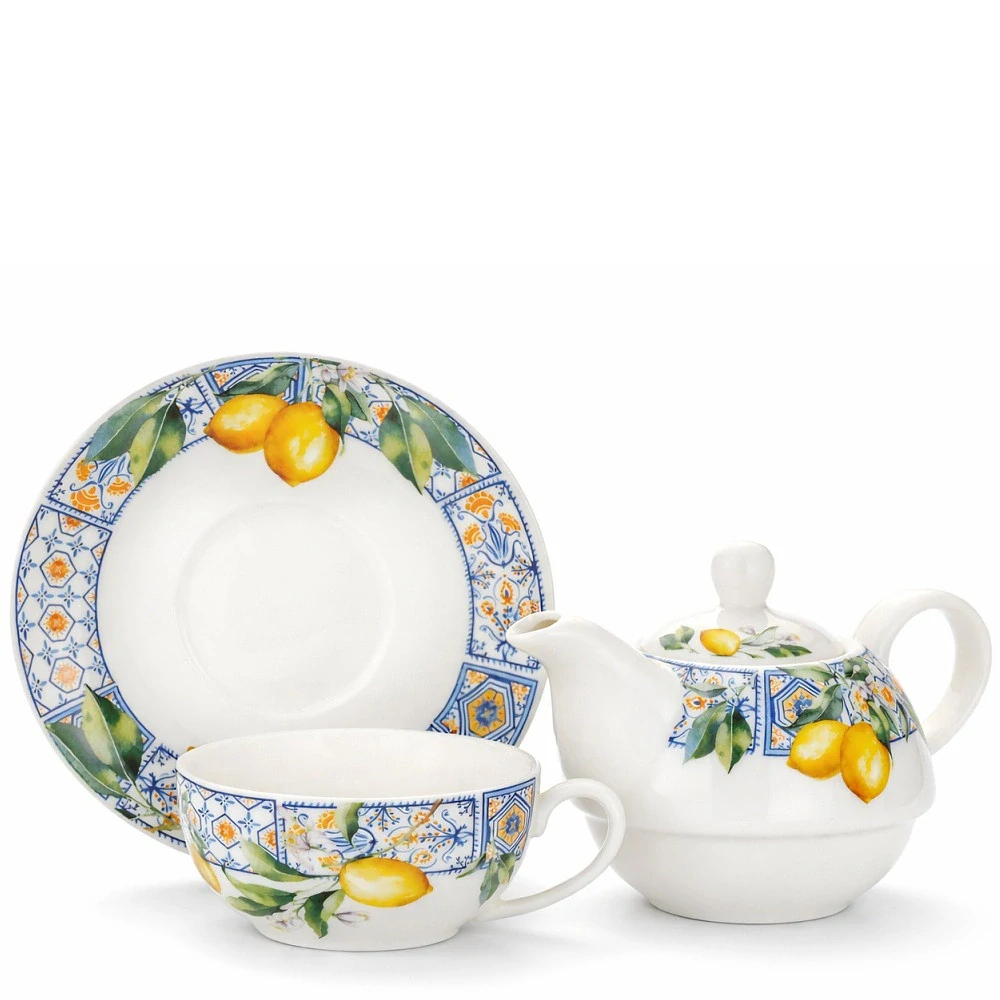 🍋 Konvička se šálkem na čaj – Tea for One – Lemon Tree Collection 🍋