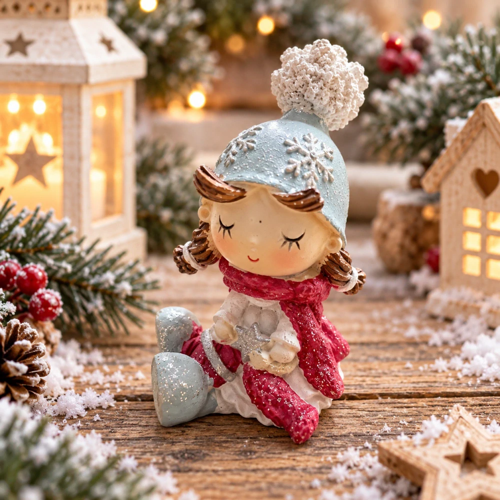 ❄️ Zimní figurka holčička – 3 druhy ❄️