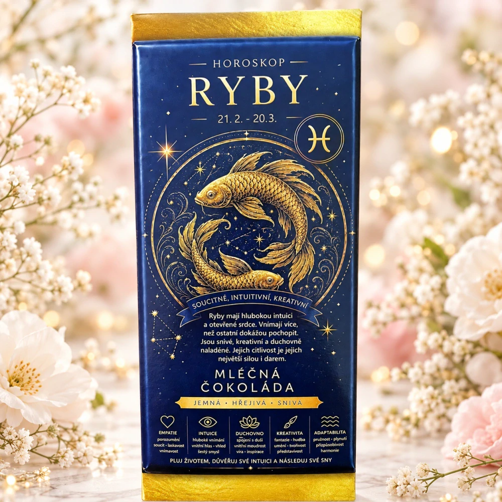🐟✨ Horoskop – Ryby | Mléčná čokoláda 100 g ✨🐟