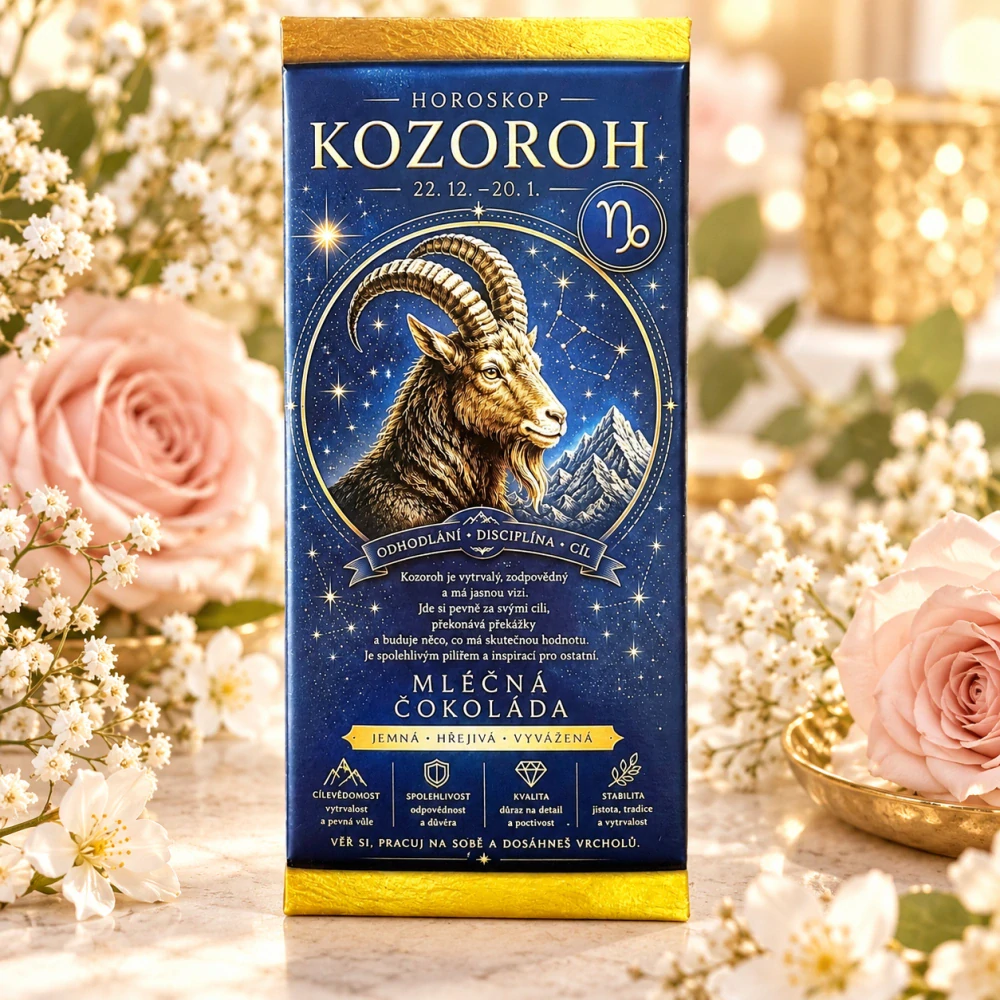 🐐✨ Horoskop – Kozoroh | Mléčná čokoláda 100 g ✨🐐