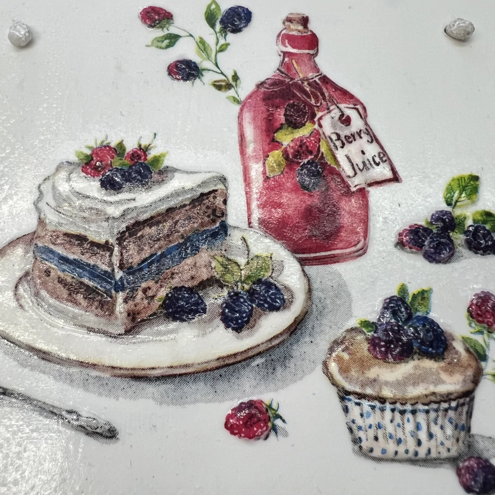 🧁🍓 Keramická dlaždice – Sladké potěšení 🫐✨