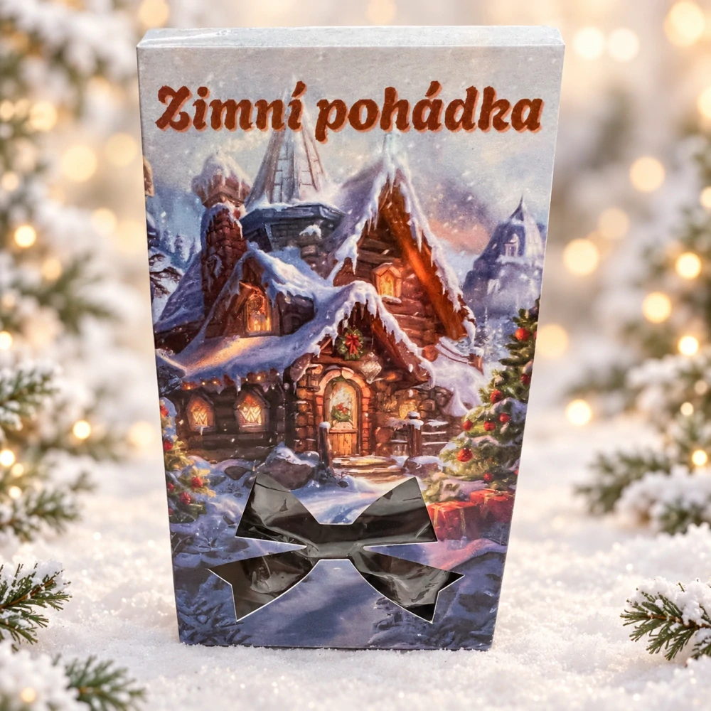 ❄️🍫 Mandle v hořké čokoládě – Zimní pohádka, 50 g
