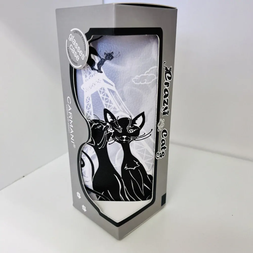 POUZDRO NA BRÝLE - MOTIV KOČKY