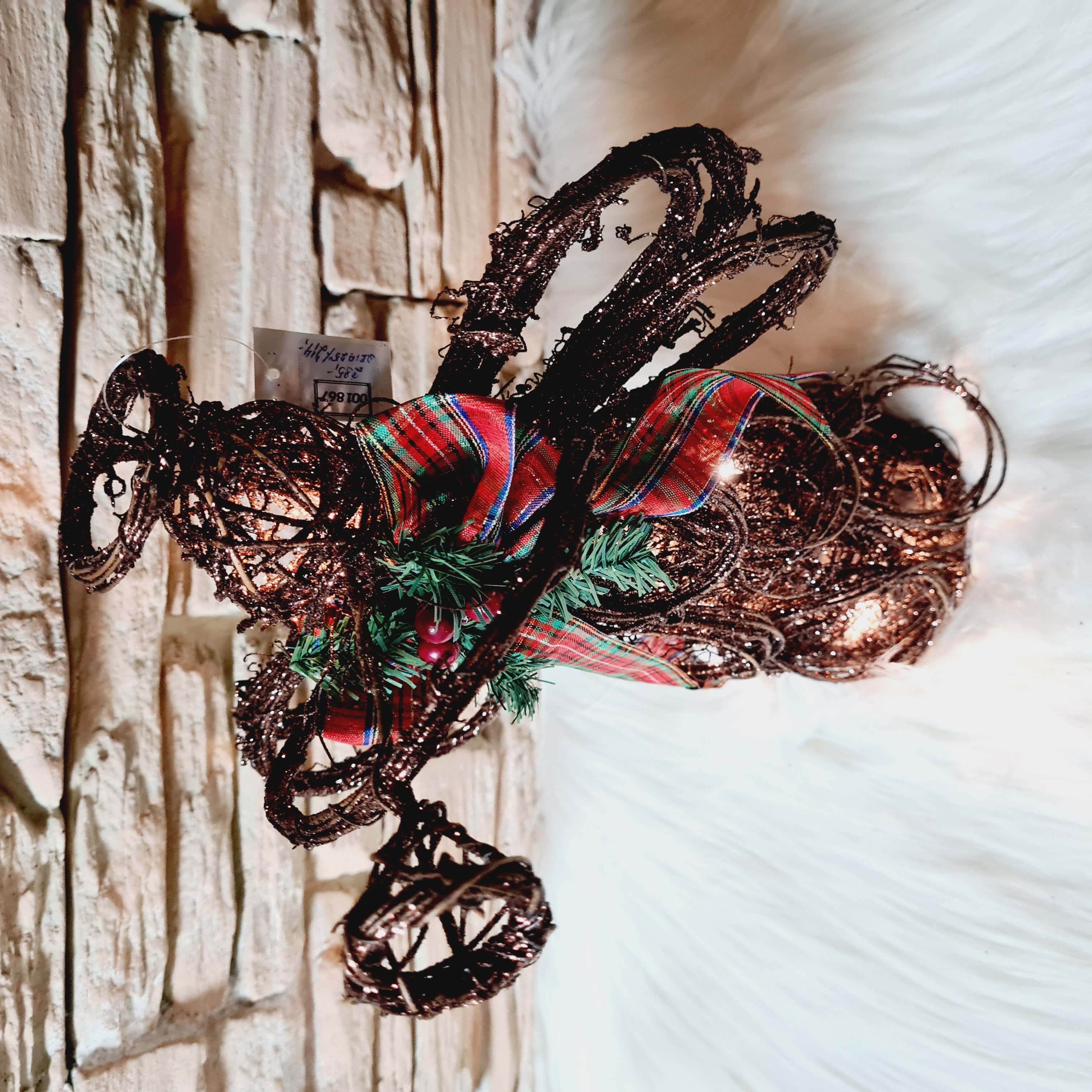 ZIMNÍ DEKORACE ANDĚL S OSVĚTLENÍM 