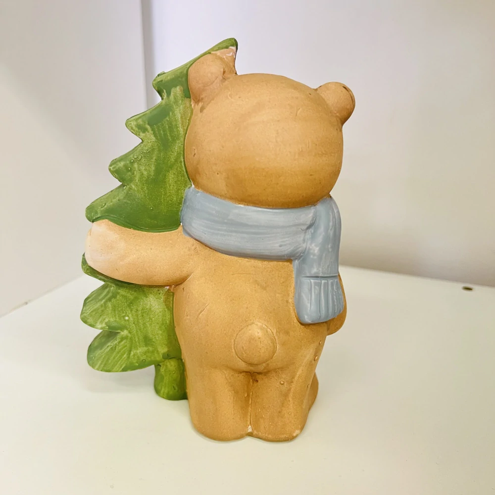 ZIMNÍ DEKORACE FIGURKA MEDVÍDEK