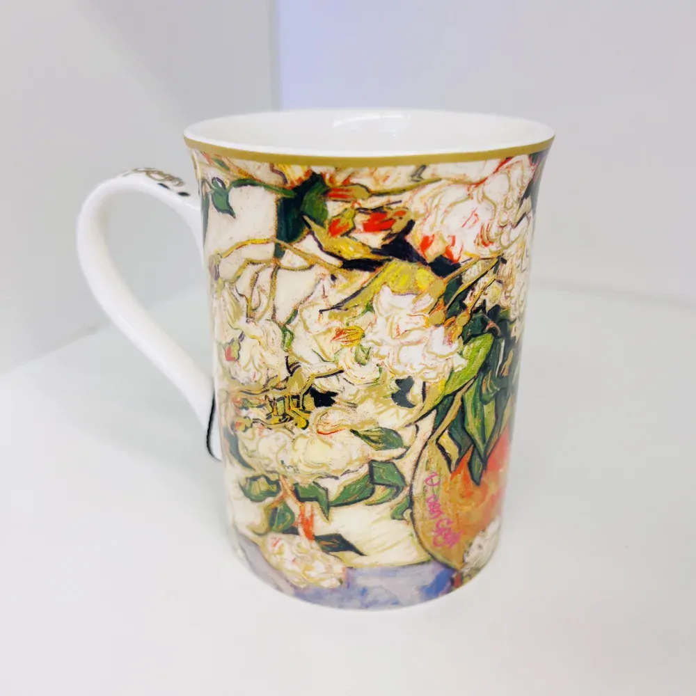 HRNEK V DÁRKOVÉM BALENÍ MOTIV VINCENT VAN GOGH - VÁZA S RUŽEMI