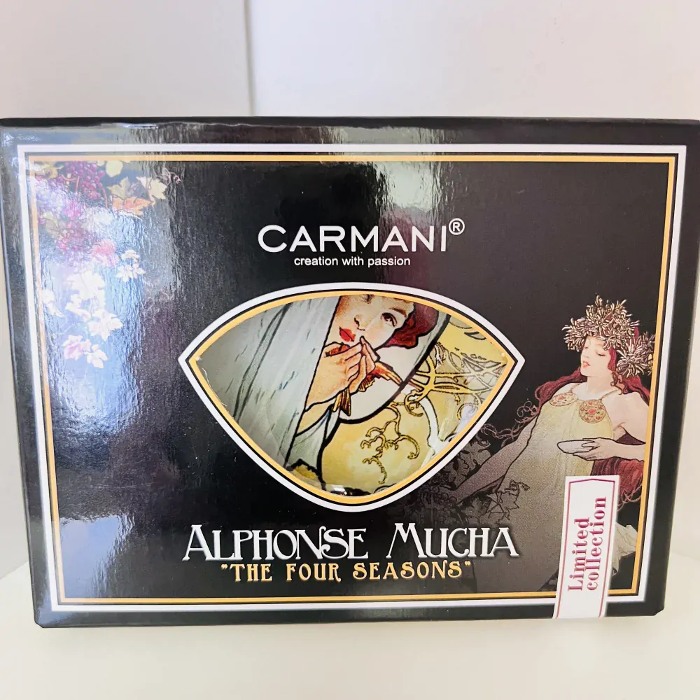 MISKA NA ODLOŽENÍ ČAJOVÉHO SÁČKU MOTIV ALPHONSE MUCHA - ZIMA
