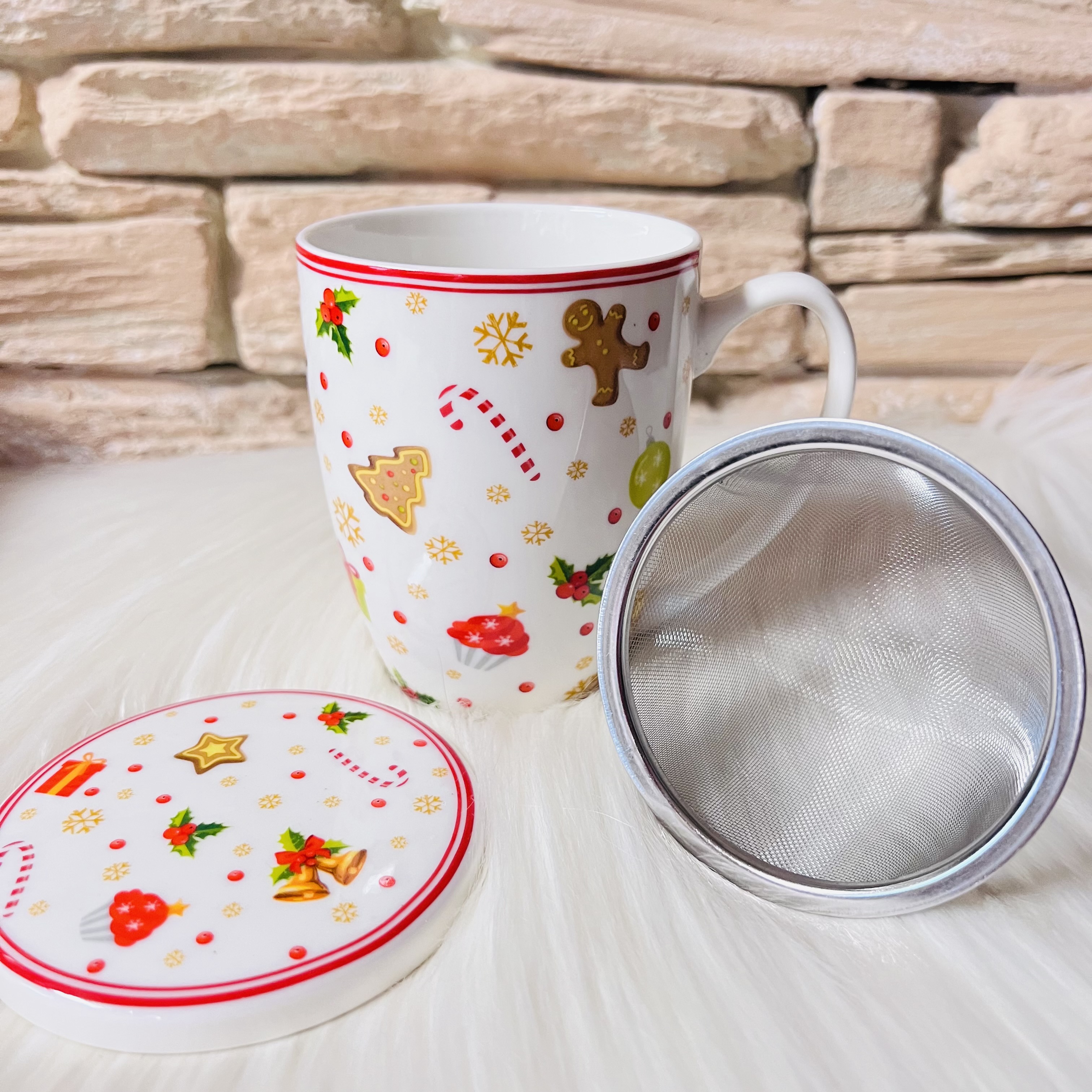 DÁRKOVÝ HRNEK NA BYLINKY SE ZIMNÍM MOTIVEM