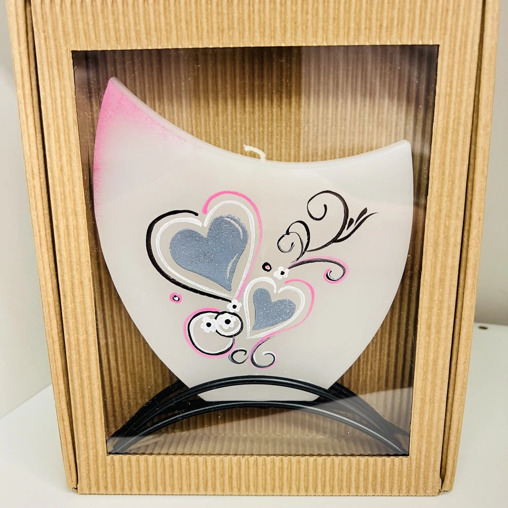 NOVA' CENA - SVÍČKA RUČNĚ VYRÁBĚNÁ LEHCE AROMATICKÁ DEKORATIVNÍ