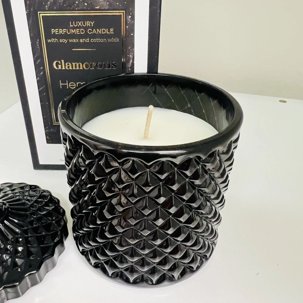 DÁRKOVÁ SVÍČKA VE SKLE - GLAMOROUS HEMATITE