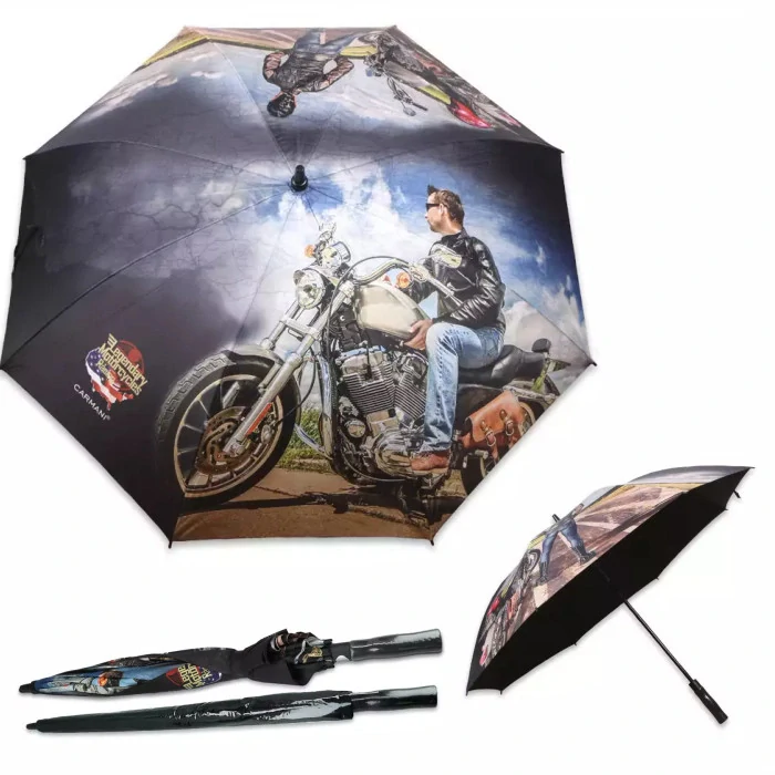 VELKÝ DEŠTNÍK S MOTOCYKLY