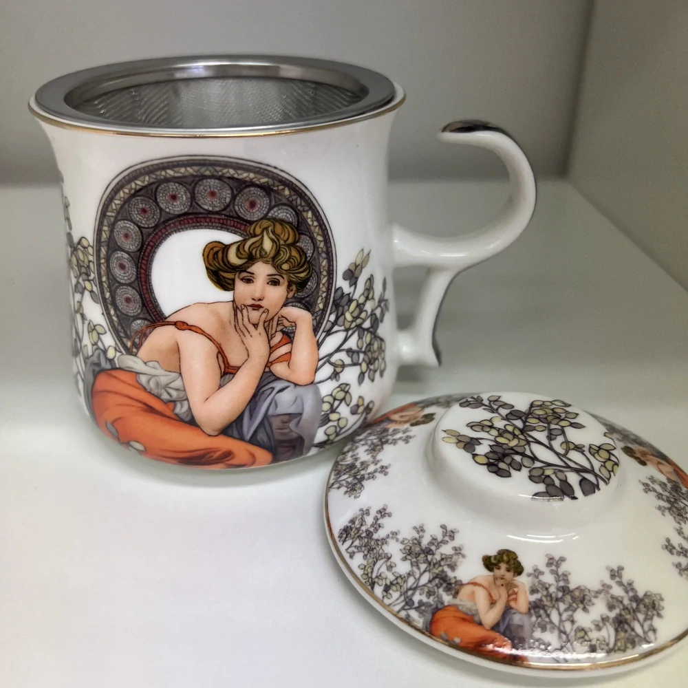 HRNEK NA BYLINKY MOTIV ALPHONSE MUCHA