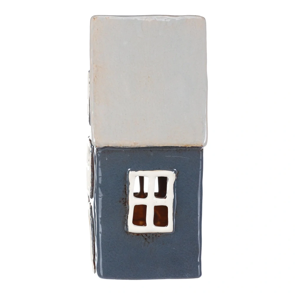 DEKORACE KERAMICKÝ DOMEČEK NA ČAJOVOU SVÍČKU