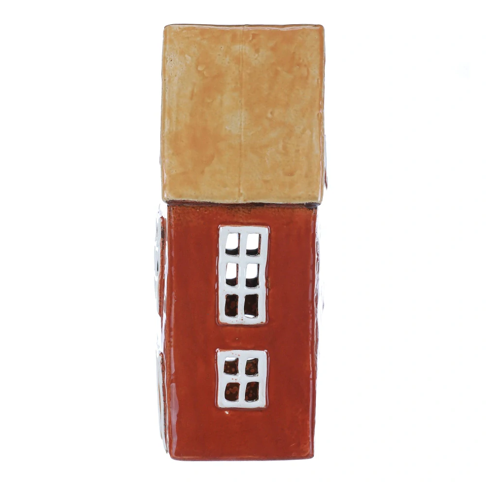 DEKORACE KERAMICKÝ DOMEČEK NA ČAJOVOU SVÍČKU