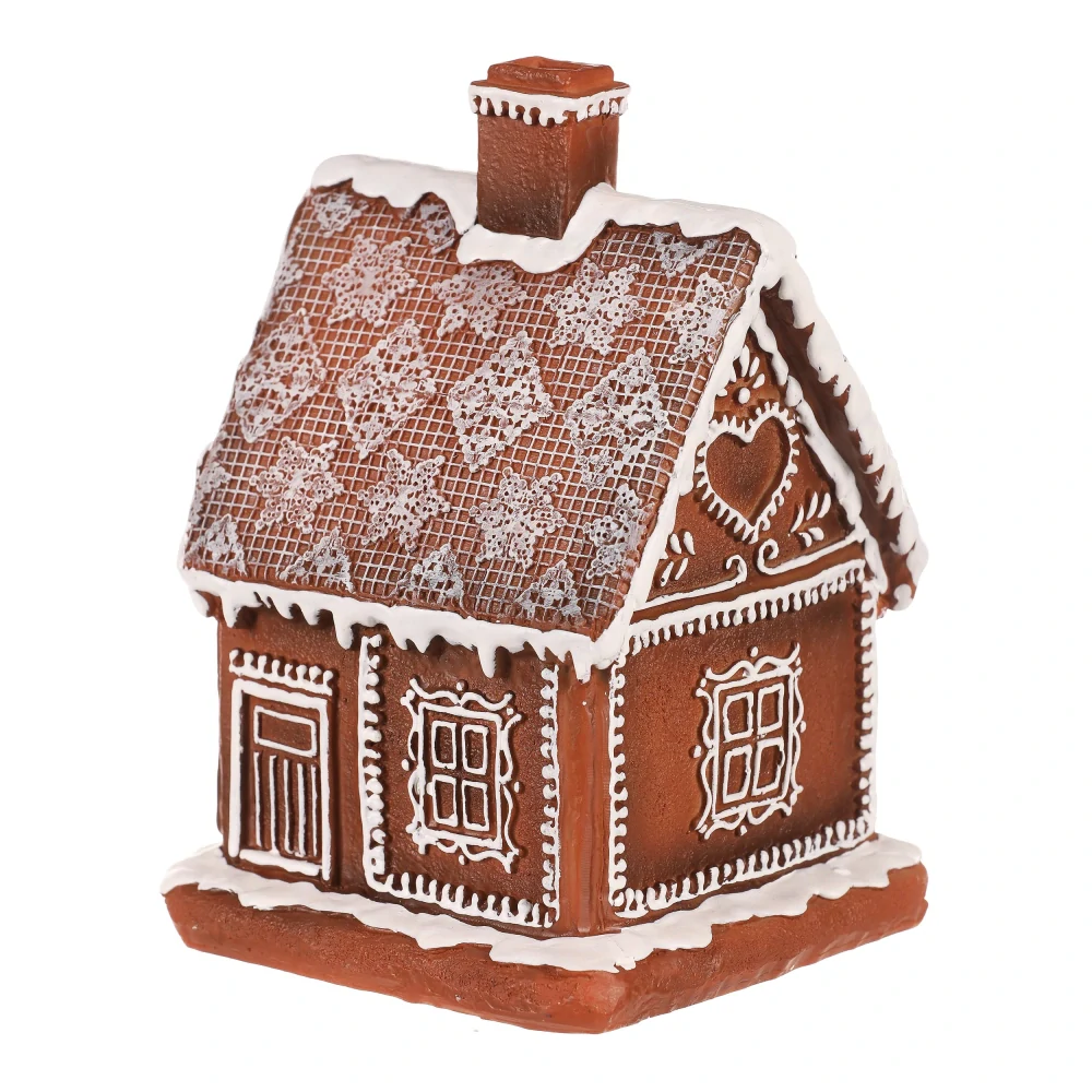 ZIMNÍ DEKORACE PERNÍKOVÝ DOMEČEK S LED OSVĚTLENÍM