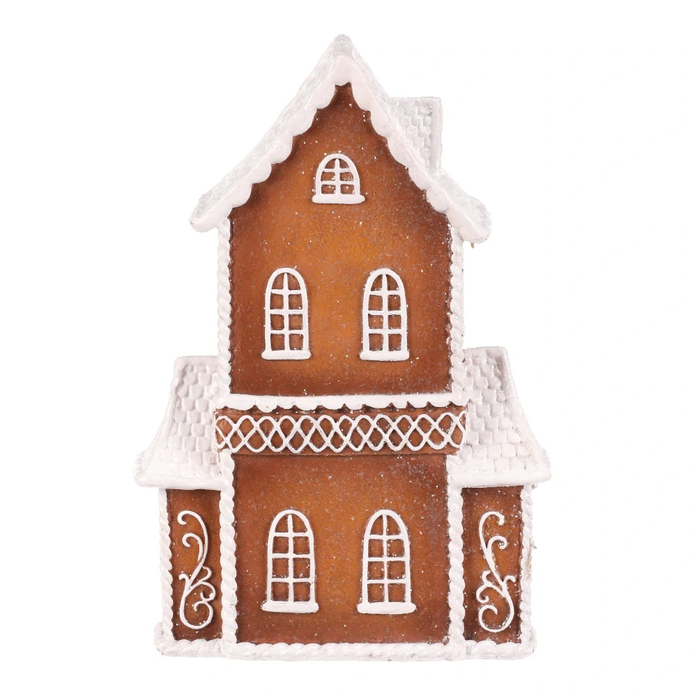 ZIMNÍ DEKORACE PERNÍKOVÝ DOMEČEK S LED OSVĚTLENÍM 