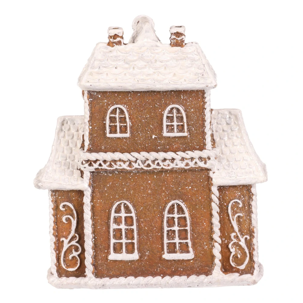 ZIMNÍ DEKORACE PERNÍKOVÝ DOMEČEK S LED OSVĚTLENÍM 