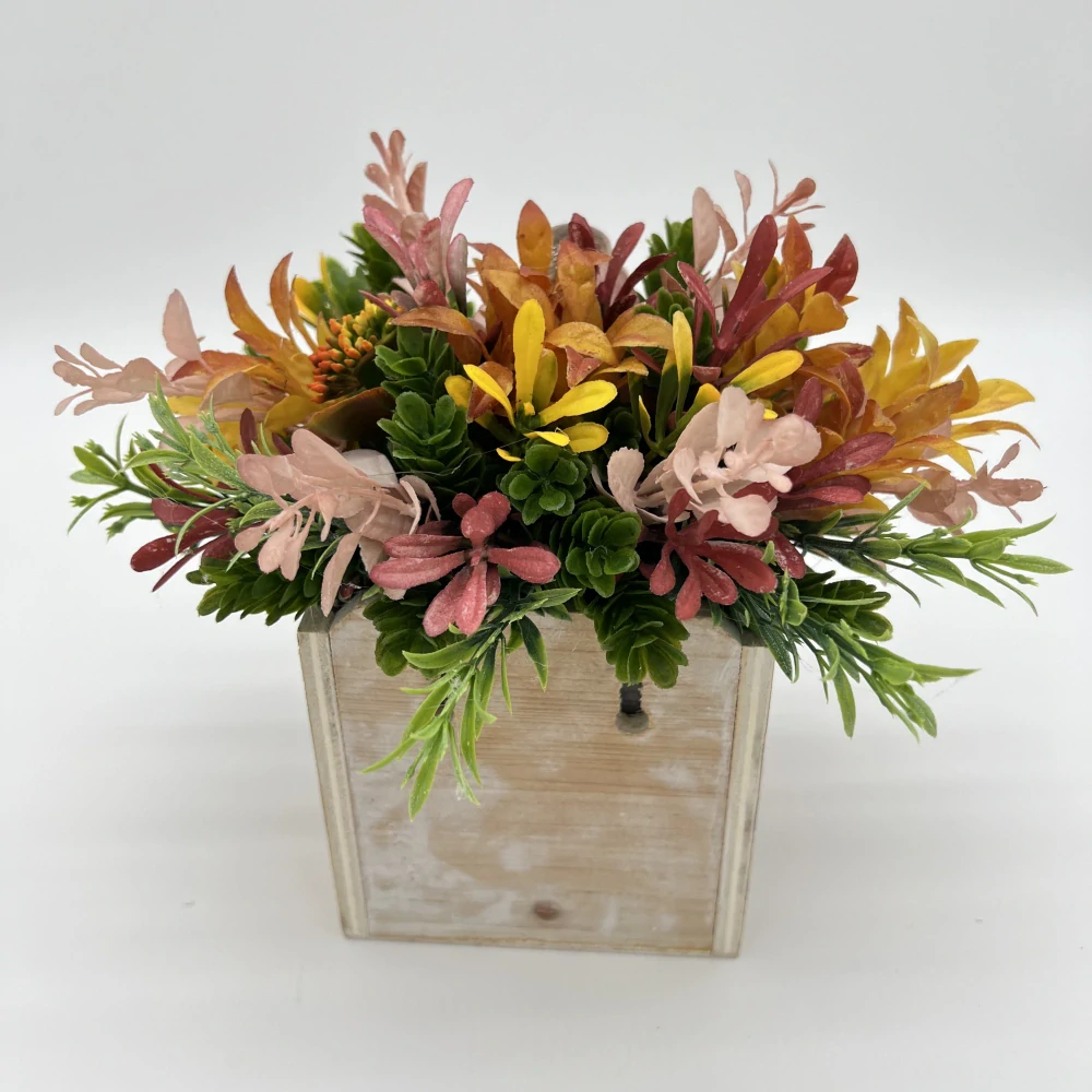 PODZIMNÍ DEKORACE TRUHLÍČEK ZDOBENÝ 