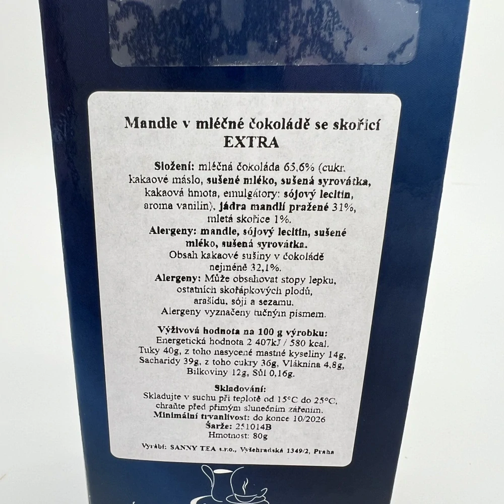 DÁRKOVÉ BALENÍ MANDLE V MLÉČNÉ ČOKOLÁDĚ SE SKOŘICÍ A LAHODNÁ MEDOVINA