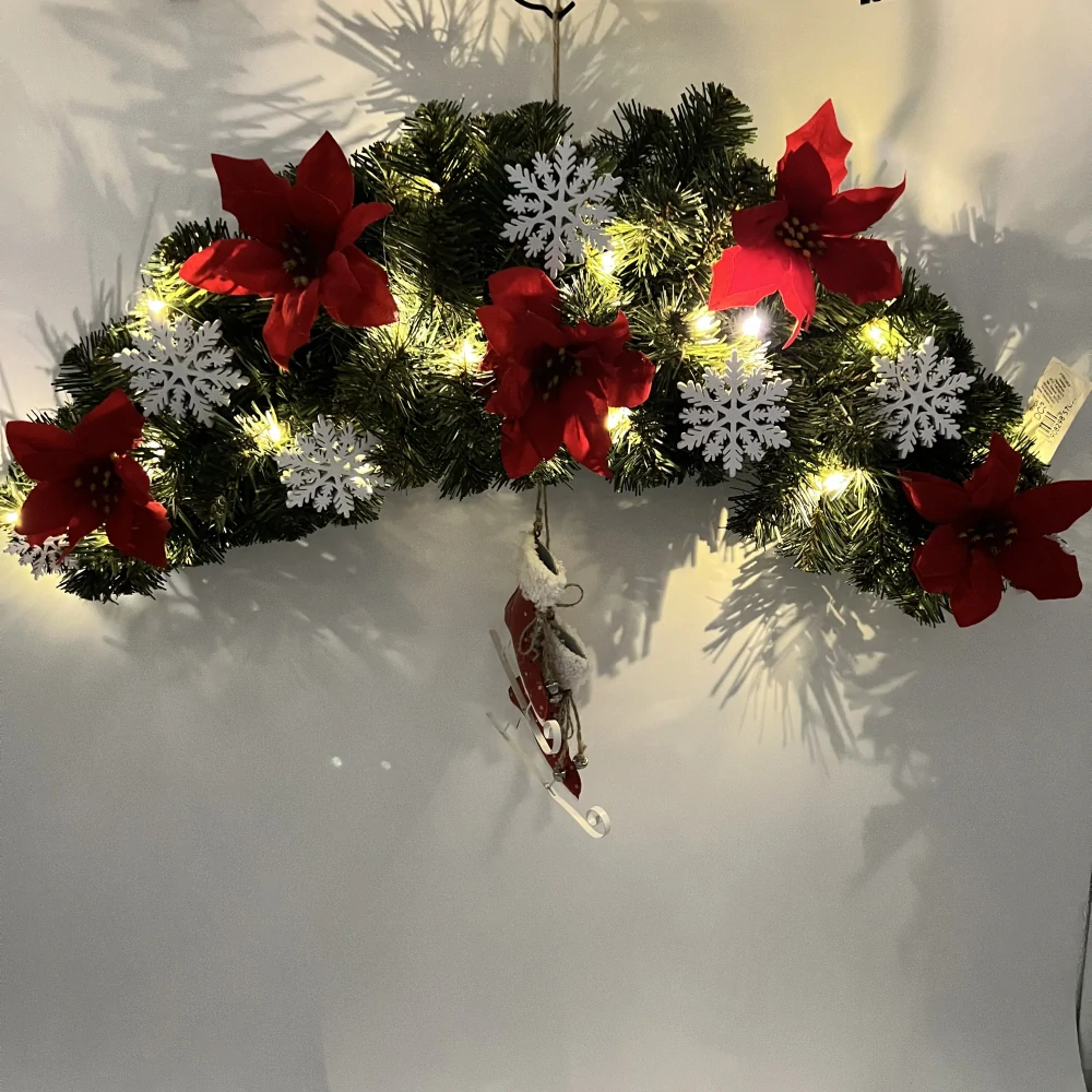 VÁNOČNÍ GIRLANDA SE SVĚTÝLKY S ČASOVAČEM 