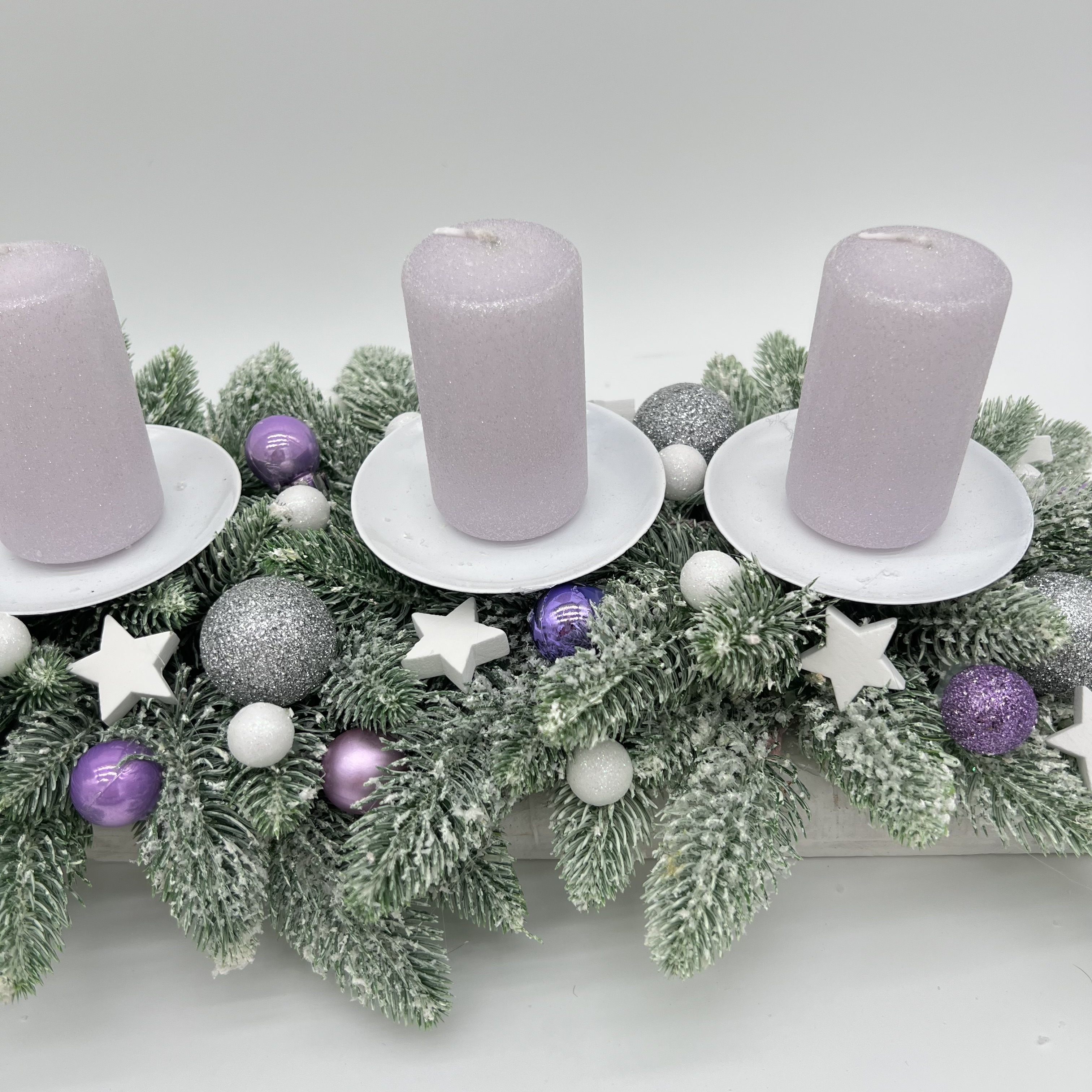 ZIMNÍ DEKORACE ADVENTNÍ SVÍCEN