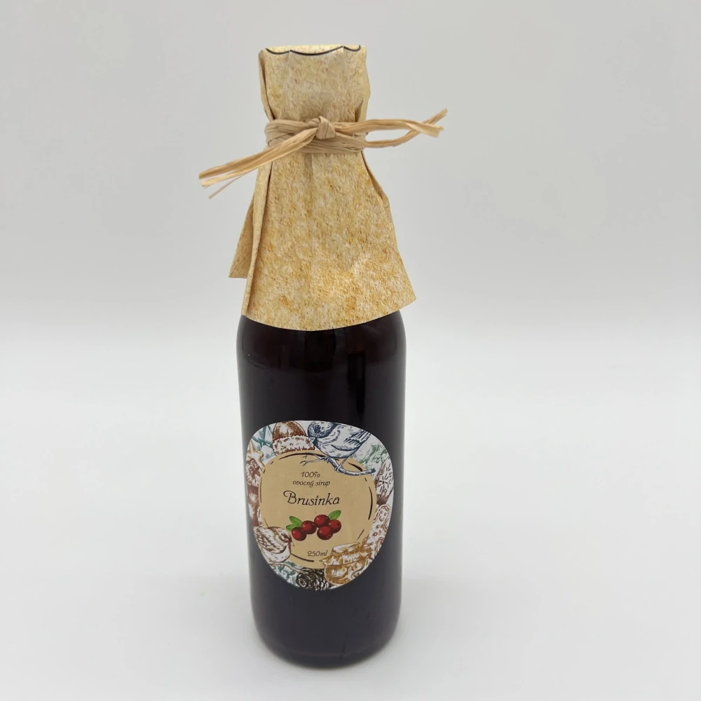 🎁 Kouzelný vánoční balíček – Brusinkový sirup & mandle v kokosu