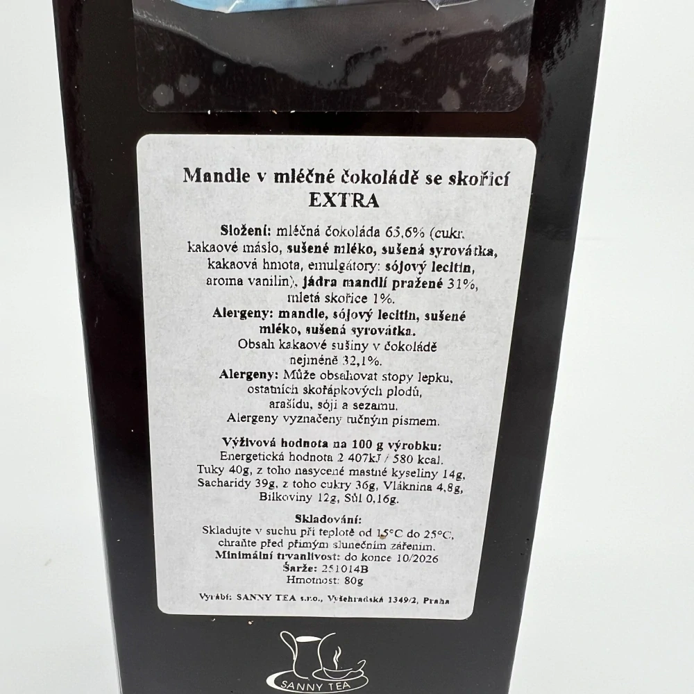🎁 Vánoční dárkový balíček – Medovina & mandle v mléčné čokoládě