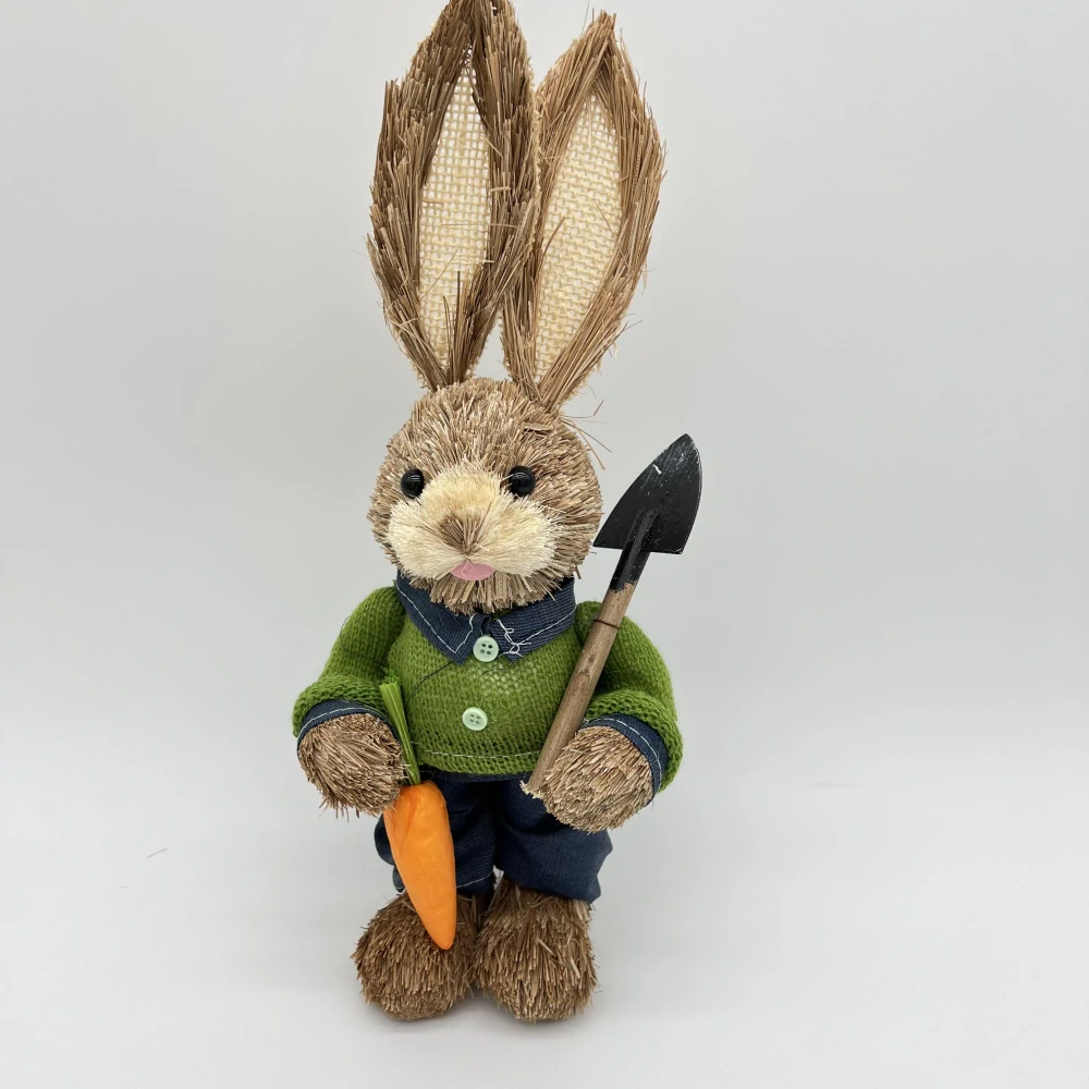 🐰 Velikonoční zajíček se rýčem – jarní dekorace