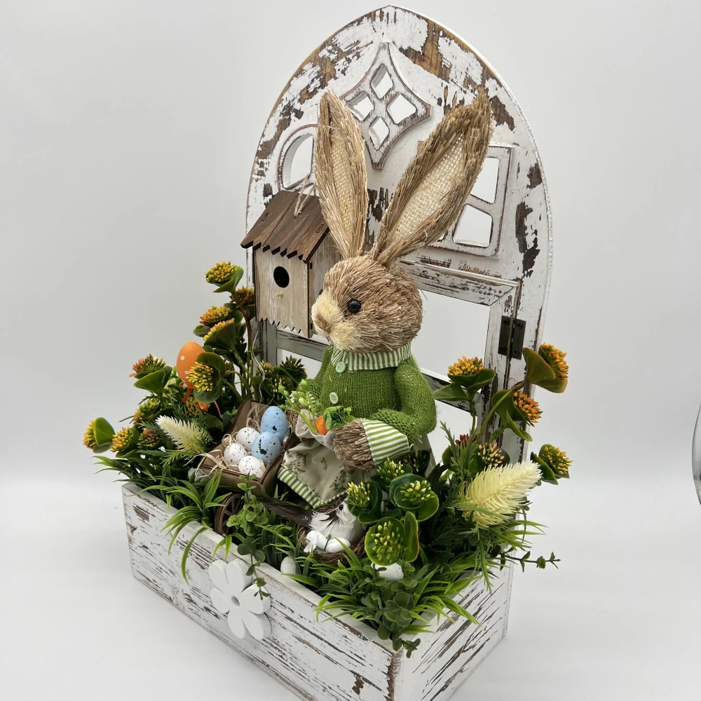 🌿🐰 Velikonoční dekorace se zajíčkem 🐰🌿