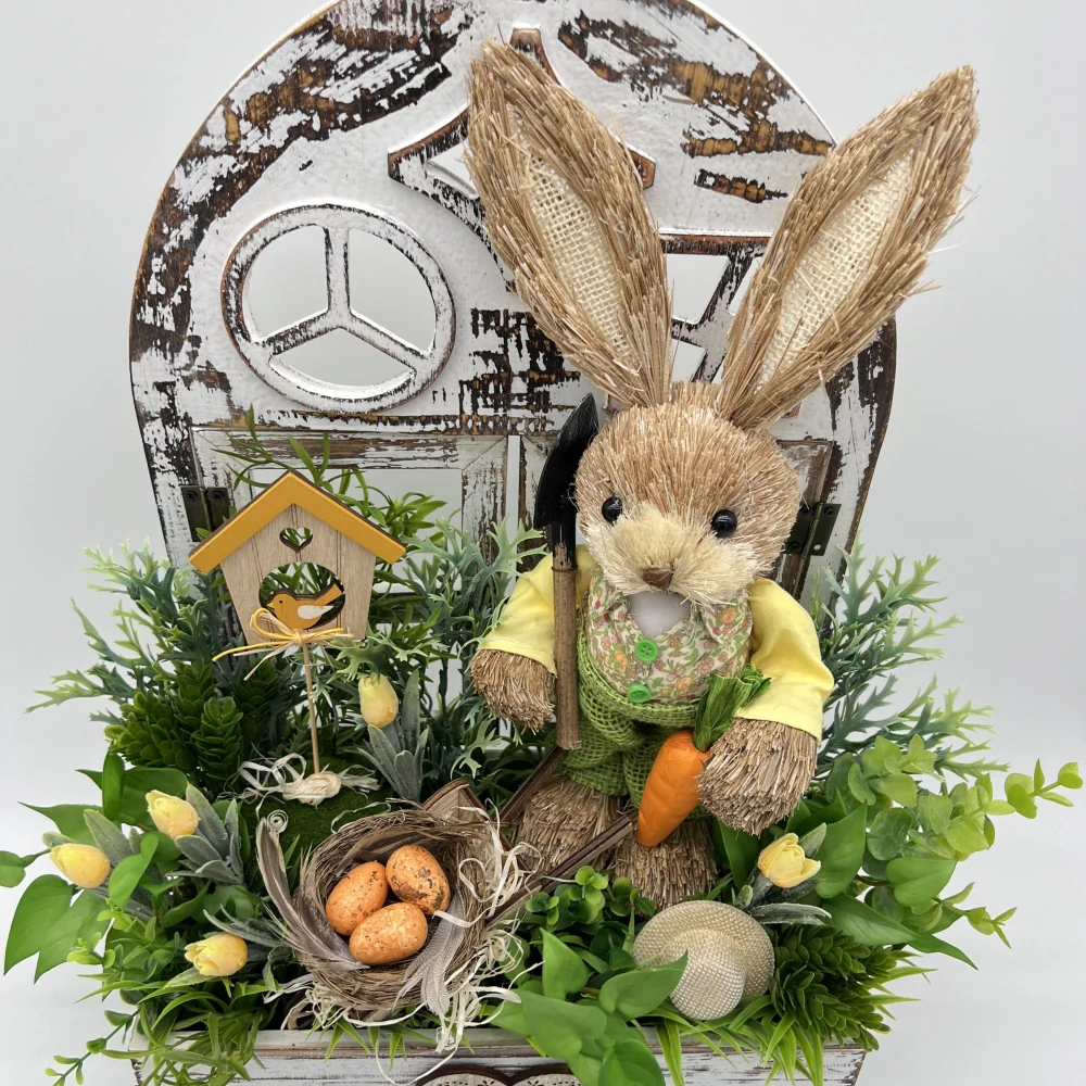 🐰🥕 Velikonoční dekorace – zahradník zajíček 🥕🐣