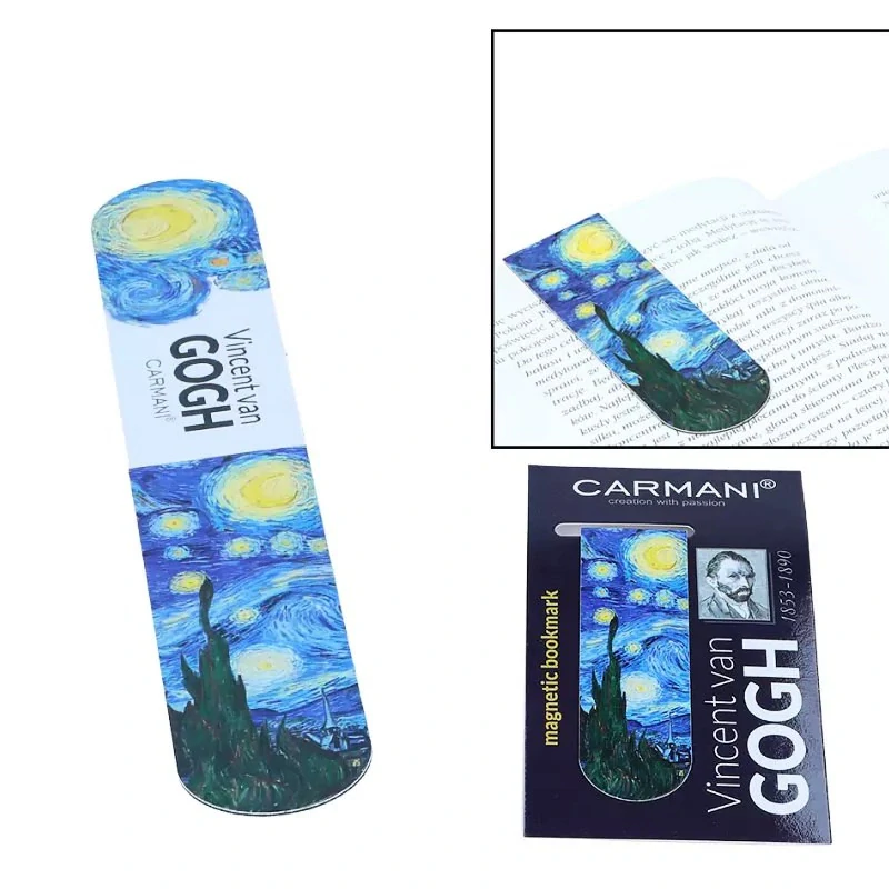 📚 Magnetická záložka – Vincent van Gogh „Hvězdná noc“ 🌙✨
