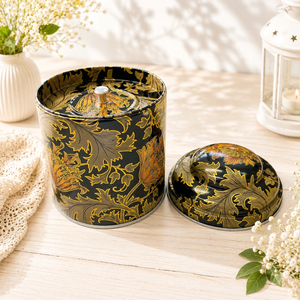 🌿☕ Dekorativní dóza na kávu nebo čaj – motiv William Morris ✨