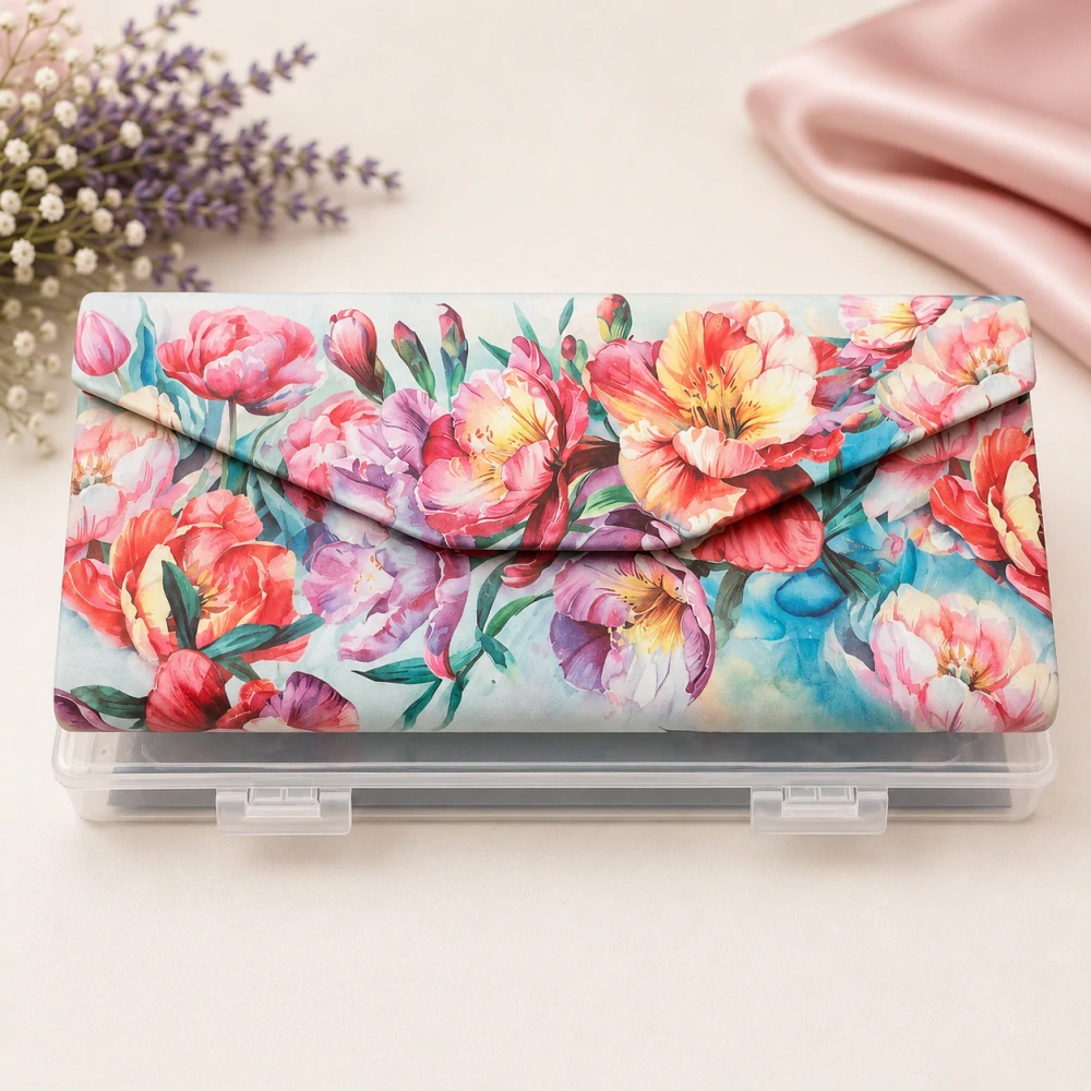 🌸🕶️ Skládací pouzdro na brýle Carmani® – Květinový motiv 🕶️🌸