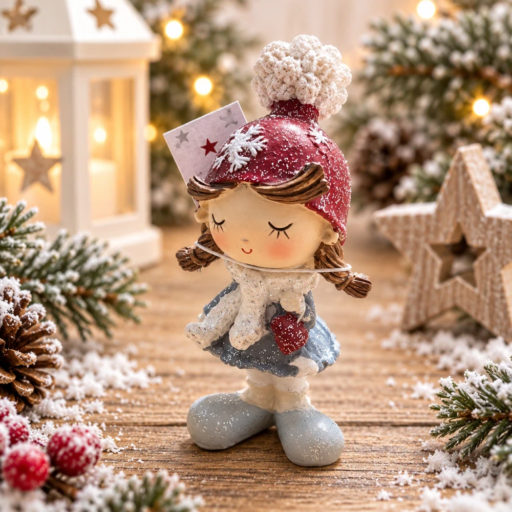 ❄️ Zimní figurka holčička – 3 druhy ❄️