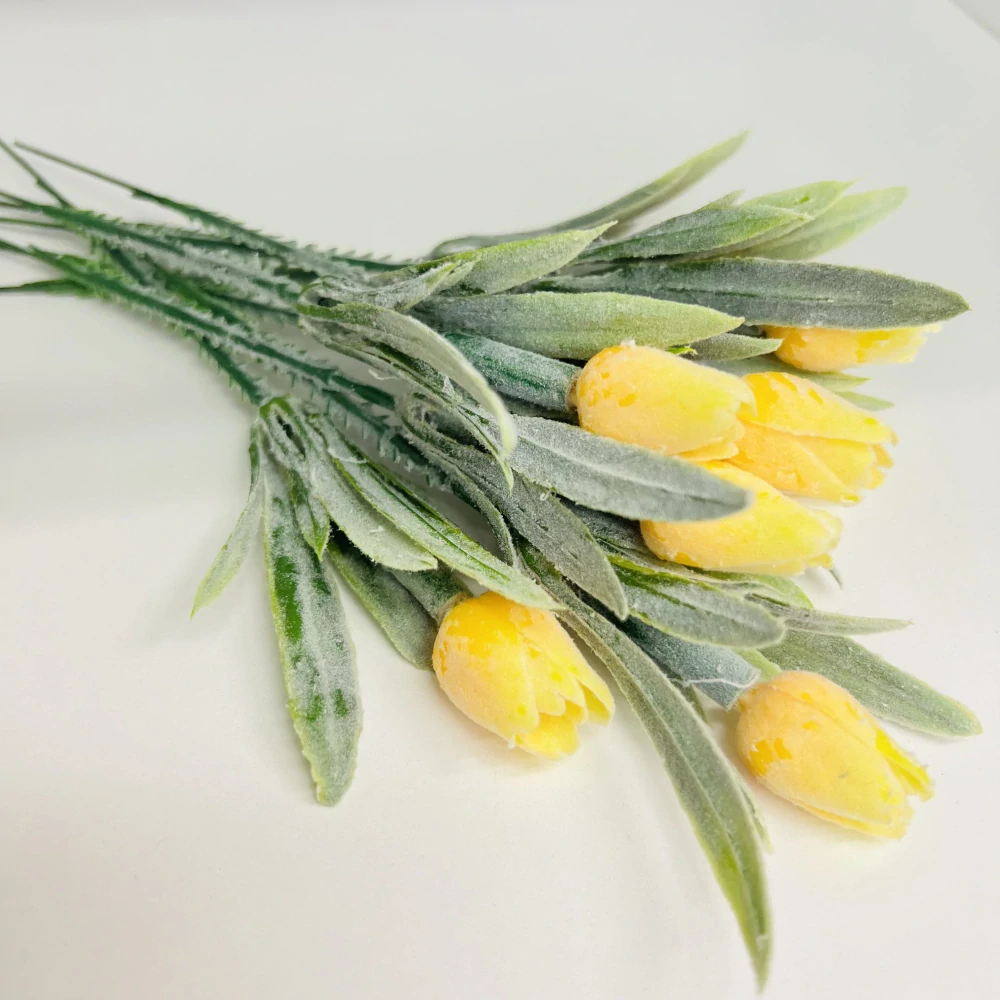JARNÍ DEKORACE MINI TULIPÁN - BARVA ŽLUTÁ